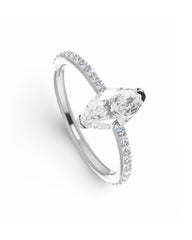 LIZA | 0.70ct Marquise Classic Solitaire Diamond Engagement Ring