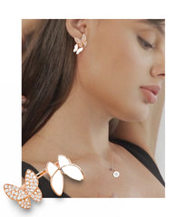 #LVNA2024 | Rose Butterfly Deco Diamond Earrings 18kt