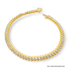 #TheSALE | Golden Round Tennis Diamond Bracelet 14kt