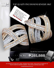 #LVNA2024 | Multi-Tone Crossover Creole Diamond Earrings 18kt