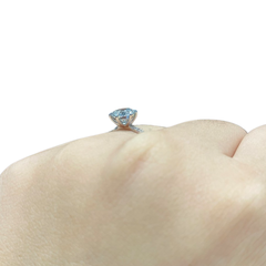 1.23ct G VS1 Round Brilliant Diamond Engagement Ring 14kt IGI Certified