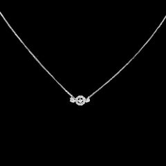 #LoveIVANA | Classic Dainty Round Halo Diamond Necklace 14kt