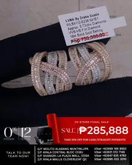 #LVNA2024 | Multi-Tone Crossover Creole Diamond Earrings 18kt