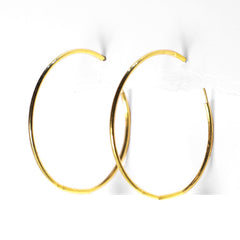 #GOLD2024 | 18K 25MM Large Golden Hoop Earrings