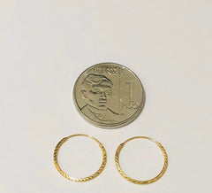 #GOLD2024 | 18K Golden 15mm Hoop Earrings