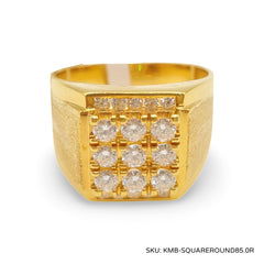 #TheSALE | Golden Round Unisex Diamond Ring 18kt