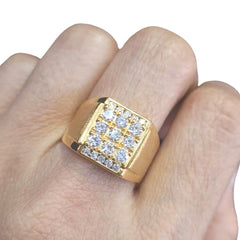 #TheSALE | Golden Round Unisex Diamond Ring 18kt