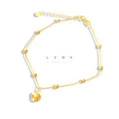 #LVNA2024 | 18K Golden Lucky Balls with Heart Bracelet (FREE ₱10,000 worth of LVNA GCs)