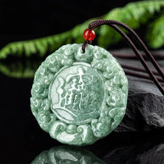 THE VAULT | Genuine Natural Hand Carved Jadeite Zodiac Necklace