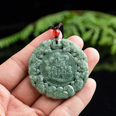 THE VAULT | Genuine Natural Hand Carved Jadeite Zodiac Necklace