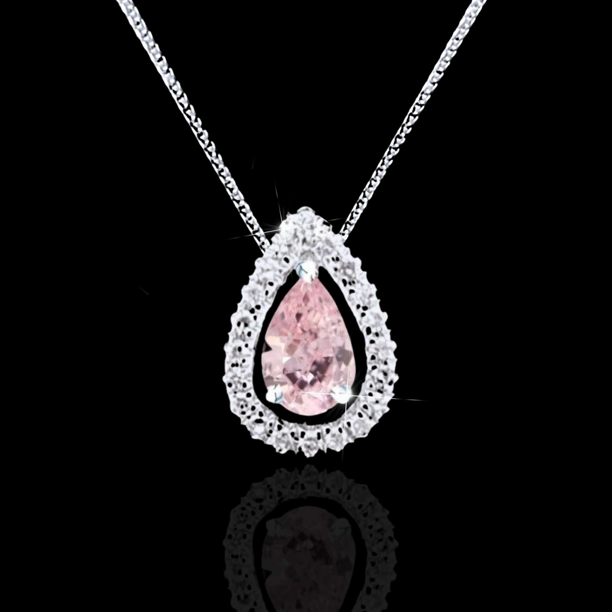 PREORDER  Rare Pink Colored Diamond Necklace 18kt – LVNA By Drake