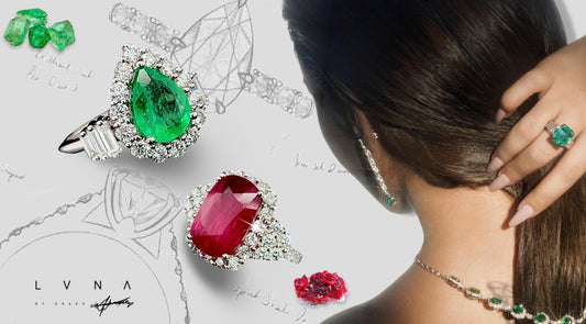 Radiant Romance: The Timeless Elegance of Ruby and Green Emerald Engagement Rings