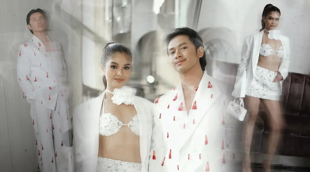 Angelique Manto & David Guison Wearing LVNA at the Dior Holiday Event