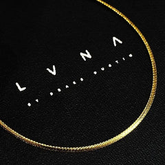 #LVNA2024 | Golden Omega Soft Mesh Chain Classic Wear Necklace 16”