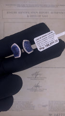 #LVNA2024 | Blue Sapphire Paved Diamond Ring 18kt