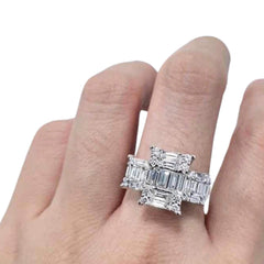 #TheSALE | Emerald Eternity Diamond Ring 18kt