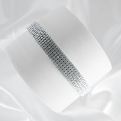 The Ivana 5-Tier Eternity Necklace Choker & Diamond Bracelet 18kt | Editor’s Pick