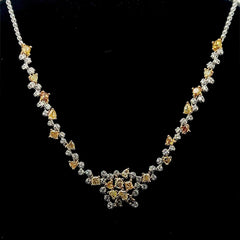 #LVNA2024 | LVNA Signatures Rare Colored Clustered Diamonds Butterfly Paved Pendant Diamond Necklace 14kt
