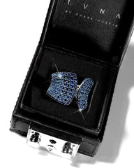 #LVNA2024 |  Blue Sapphire Paved Gemstones Ring 18kt