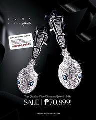 #LVNA2024 | Serpent Dangling Diamond Earrings 14kt