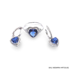 #TheSALE | Heart Gemstone Diamond Dangling Earrings 14kt