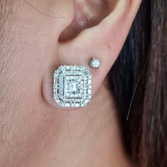 #TheSALE | Cushion Halo Diamond Earrings 14kt