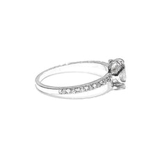 0.83cts H SI1 Round Natural Diamond Engagement Ring 14kt