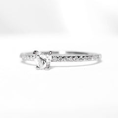 AMALIA | 0.45cts Heart Brilliant Diamond Engagement Ring 14kt