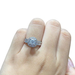 CLEARANCE BEST | Round Invisible Setting Diamond Ring 14kt