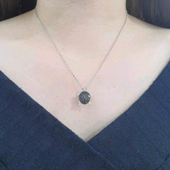 #TheSALE | Turtle Gemstones Sapphire Statement Diamond Necklace 14kt