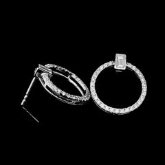#LVNA2024 | Circle Paved Emerald Diamond Earrings 18kt