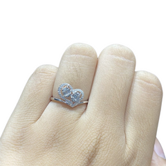 #LVNA2024 | Classic Heart Halo Diamond Ring 14kt