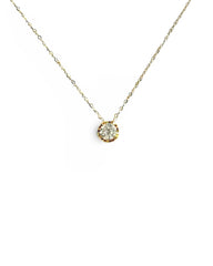 #LVNA2024 | 0.40ct H I2 Round Solitaire Diamond Necklace 18kt