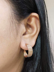 #GOLD2024 | 18kt Chunky Hoop Spring Stud Earrings | GLD
