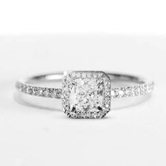 DIANA | Halo Paved Engagement Ring