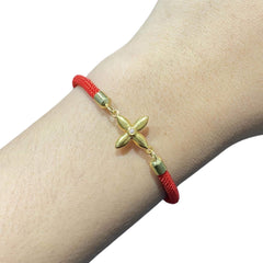 18kt Golden Clover Center Adjustable Red String Bracelet (FREE ₱10,000 LVNA GCs + 24kt Golden Boat worth ₱5,899!) #LoveLVNA