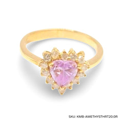 #TheSALE | Golden Cluster Heart Diamond Ring 14kt