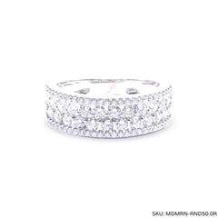 #TheSALE | Half Eternity Layered Round Diamond Ring 14kt