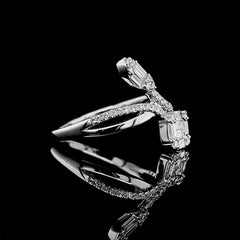 #LVNA2024 | Marquise Square Baguette Diamond Ring 18kt