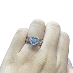 # #LVNA2024 | Caged Heart Diamond Ring 14kt