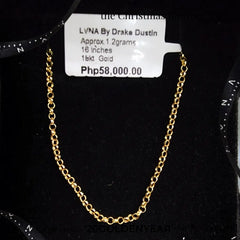 #LVNA2024 | Golden Rope Chain Necklace 18kt 16” (FREE ₱10,000 worth of LVNA GCs)