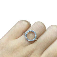 #LoveIVANA | Classic Round Halo Diamond Ring 14kt