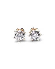 #TheSALE | Golden Classic Stud Diamond Earrings 14kt