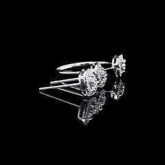Classic Heart Halo Diamond Jewelry Set 14kt