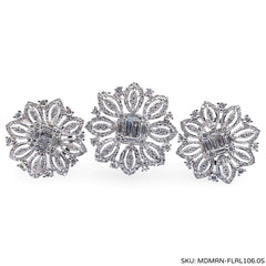 #TheSALE | Elegant Flower Shaped Diamond Jewelry Set 14kt