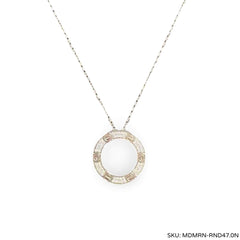 #TheSALE | Round Diamond Necklace 14kt