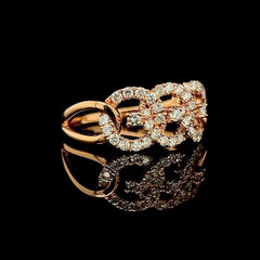 #LVNA2024 | Rose Chunky Half Eternity Diamond Ring 18kt