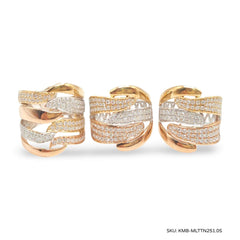 #TheSALE | Multi-Tone Vintage Cartier Bamboo Diamond Jewelry Set 14kt