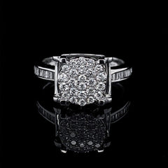 Cathedral Round Diamond Ring 14kt | CLR