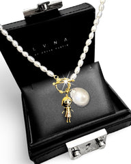 HOPE “Mona” LVNA Signatures Baroque Pearl & Gold Necklace